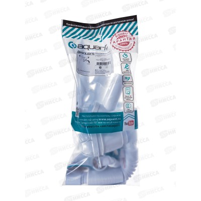 Сифон для двойных моек 1 1/2х40 с мет.реш., с отв. с/м, с г.т. 40*40/50  *18