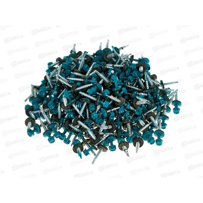 Саморез кровельный RAL5021 4,8*35 (250шт) Морская волна, Zitar