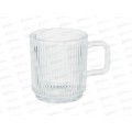 Кружка 340мл с рельефным узором, стекло, MILLIMI, 806-174 г Кружка 340мл с рельефным узором, стекло, MILLIMI, 806-174 г