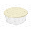 Контейнер для продуктов &quotAsti&quot круглый 0,5л светло-бежевый 221100525/01 *26