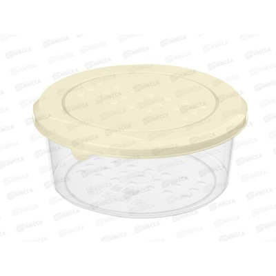 Контейнер для продуктов &quotAsti&quot круглый 0,5л светло-бежевый 221100525/01 *26