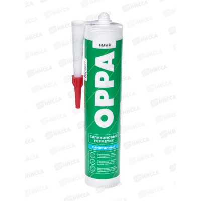 Герметик OPPA S  270г силиконовый санитарный, белый *24