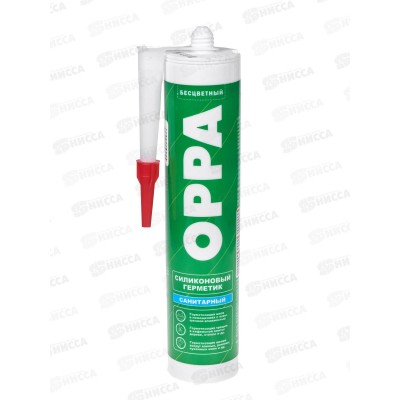 Герметик OPPA S  270г силиконовый санитарный, бесцветный *24