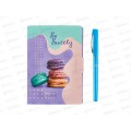 Блокнот с ручкой Lamark Macaroons 105*150мм,греб.,0136*40