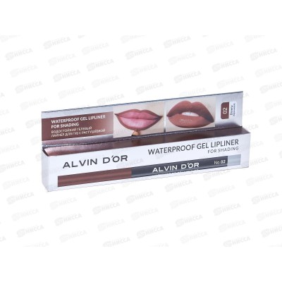 Алвин Дор карандаш для губ L.f.S. гелевый водостойкий Р-21 №02корич Алвин Дор карандаш для губ L.f.S. гелевый водостойкий Р-21 №02корич