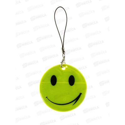 Светоотражатель-брелок смайлик DV4654 *10