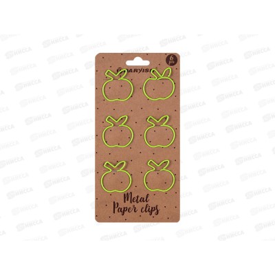 Скрепки DV-12161 металл. Яблоко*24 Скрепки DV-12161 металл. Яблоко*24
