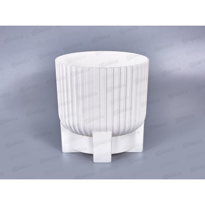 Горшок для цветов Торин 3,3л Белый с поддоном d17,5 *12 Горшок для цветов Торин 3,3л Белый с поддоном d17,5 *12