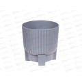 Горшок для цветов Торин 3,3л Серый-муссон с поддоном d17,5  *12