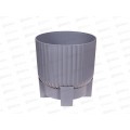 Горшок д/цветов Торин 9,5л Серый-муссон с поддоном d25  *3