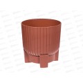 Горшок для цветов Торин 9,5л Терракот с поддоном d25  *3