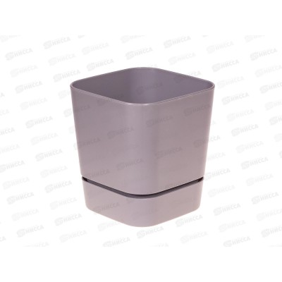 Горшок д/цветов Гранд 1,5л Серый-муссон, квадрат 12*12*12 ГРкв12-70 *8 Горшок д/цветов Гранд 1,5л Серый-муссон, квадрат 12*12*12 ГРкв12-70 *8