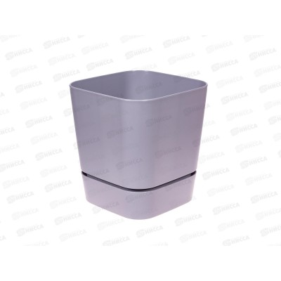 Горшок для цветов Гранд 5,5л Серый-муссон, квадрат 19*19*20,5 ГРкв19-70 *6