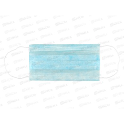 Маска медицинская из неткан.матер.нестер.однораз *50