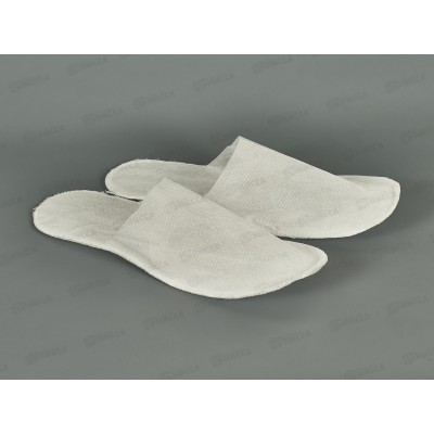 Тапочки одноразовые с закр.мысом белые 5мм Стандарт №1/25/150