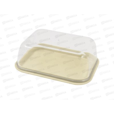 Масленка 2-х стор 145*110*55мм молочный туман РТ9096МЛ-12 *12