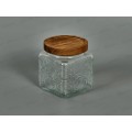Банка стеклянная с дерев.крышкой 9,8*9,8*12см 500мл 40111 *12