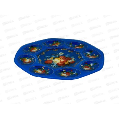 Тарелка для яиц пасхальная 21см 8ячеек 80117 *36 Тарелка для яиц пасхальная 21см 8ячеек 80117 *36