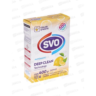 SVO порошок для стирки Лимон 400г *24 SVO порошок для стирки Лимон 400г *24