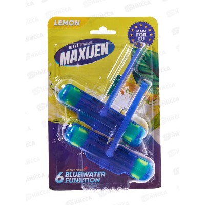 SVO Максиджен WC блок Голубая вода LEMON 2*55г *80