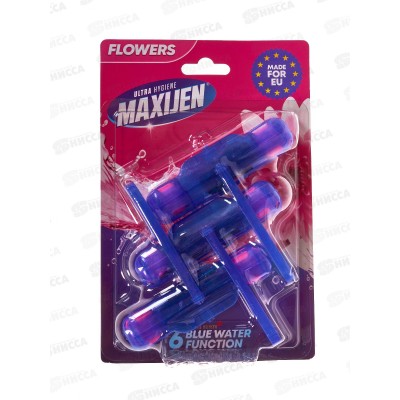 SVO Максиджен WC блок Голубая вода FLOWER 3*55г *60 SVO Максиджен WC блок Голубая вода FLOWER 3*55г *60