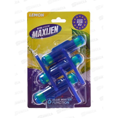 SVO Максиджен WC блок Голубая вода LEMON 3*55г *60