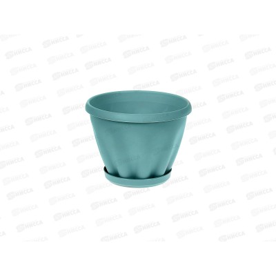 Горшок Знатный D110мм 0,45л с поддоном Морской бриз М300МБ *56