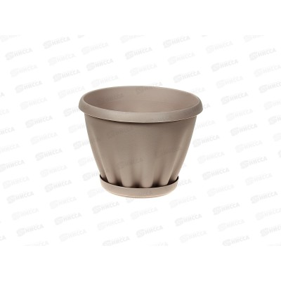 Горшок Знатный D140мм 1л с/подст Капучино М301К *72
