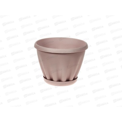 Горшок Знатный D140мм 1л с/подст Пыльная роза М301ПР *72