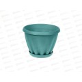 Горшок Знатный D140мм 1л с/подст Морской бриз М301МБ *72