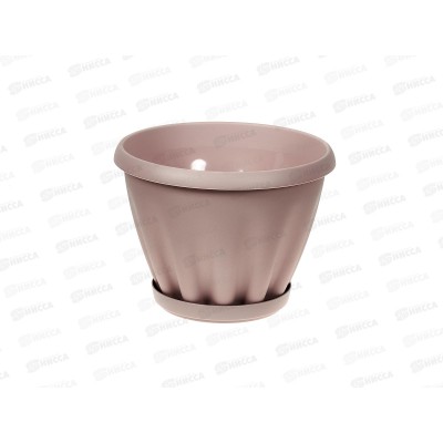 Горшок Знатный D180мм 2л с/подст Пыльная роза М302ПР *28