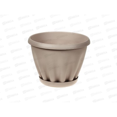 Горшок Знатный D225мм 3,9л с/подст Капучино М303К *16