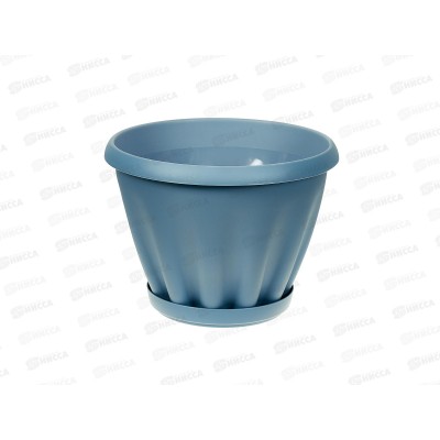 Горшок Знатный D225мм 3,9л с/подст Голубая лагуна М303ГЛ *16
