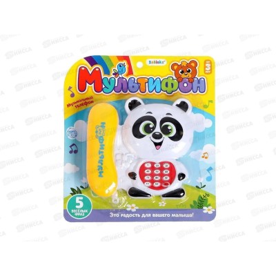 Телефон стационарный "Панда" белый, на бат., SL-01267А, 3279485 Телефон стационарный "Панда" белый, на бат., SL-01267А, 3279485