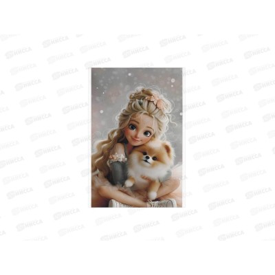 Блокнот 40л ФЕН А6 Принцесса и шпиц, 72950 *5/80