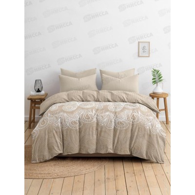 Комплект постельного белья 2,0сп с евро прост. Бязь 120гр НН Кружево 70*70 2шт