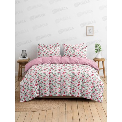 Комплект постельного белья 2,0сп с евро прост. Поплин 120гр НН Вишенки 70*70(2) Комплект постельного белья 2,0сп с евро прост. Поплин 120гр НН Вишенки 70*70(2)