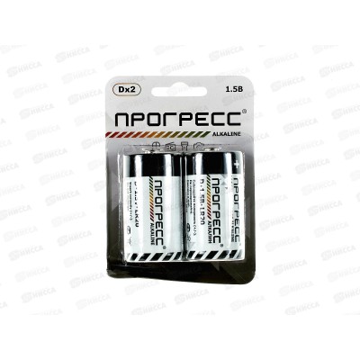 Батарейка ПРОГРЕСС LR20 card   *2/24