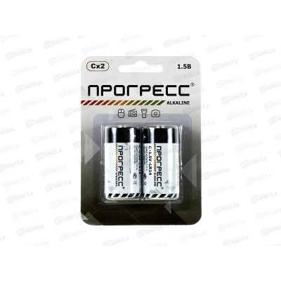 Батарейка ПРОГРЕСС LR14 card   *2/24