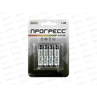 Батарейка ПРОГРЕСС LR03 card   *4/24/768