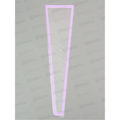 Пакет д/цветов Конус &quotКайма&quot 12,5+4*45см, сирен 10763635