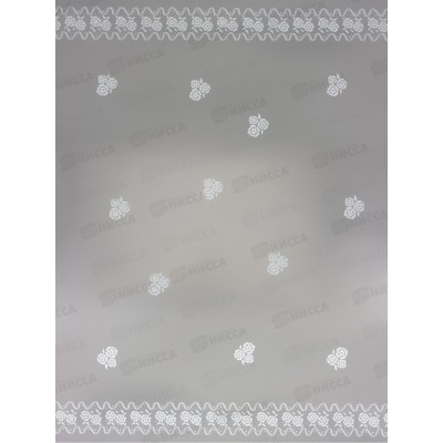 Пленка прозрачная с рис "Кружево" белая 70см 200гр 10894758