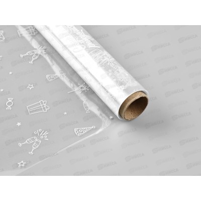 Пленка глянцевая прозрачная &quotС Днем Рождения&quot 0,6*10м 10897658