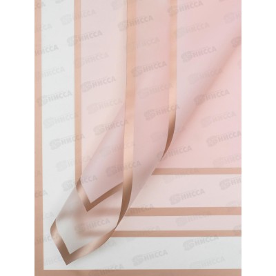 Пленка д/цветов светло-розовая 57*57см *20 7394030