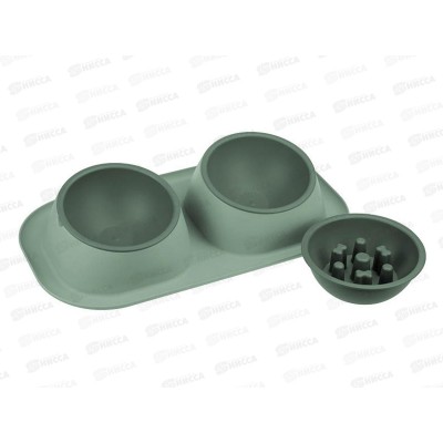 Миска для животных Твикс макси+подарок (миска) нефритовый М 1813