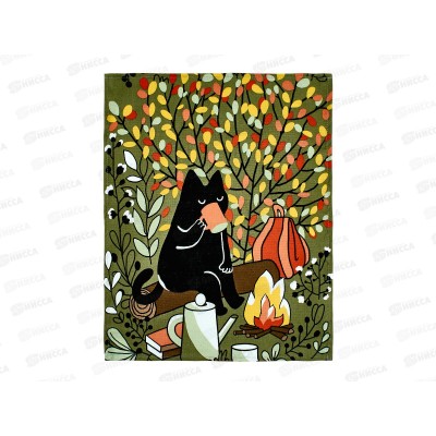 Полотенце из рогожки 60*45 Время чаепития, 29247-1