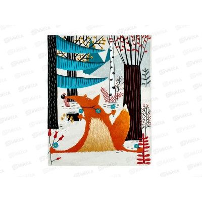Полотенце из рогожки 60*45 Сливочный лис, 29251-1