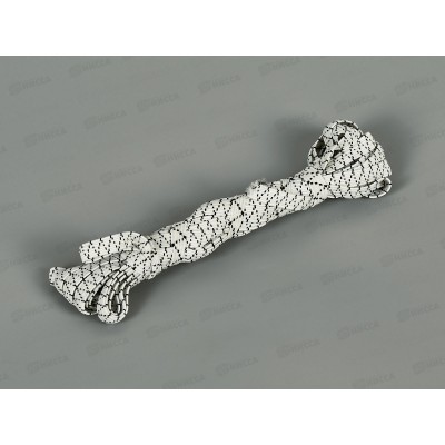 Резинка бельевая 8мм продежка белая с черной нитью 5м *20