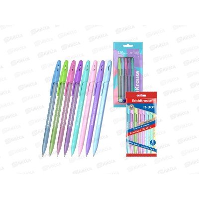 Ручки шар. EK58711 R-301 Spring Stick/Pastel  0,7мм, синий 8шт *1/12