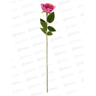 Цветы искусственные 55см Роза Претти, d-10см розовый 10104966